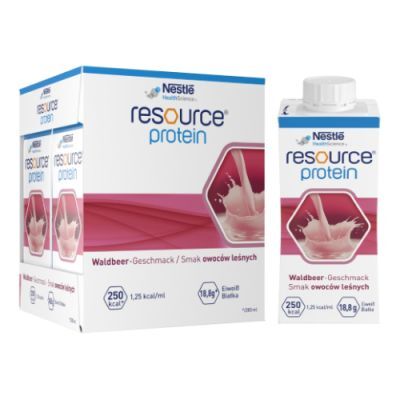 Resource Protein Preparat odżywczy w płynie smak owoców leśnych, 4 x 200 ml