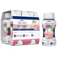 Resource Ultra + smak truskawkowy, 4 x 200 ml