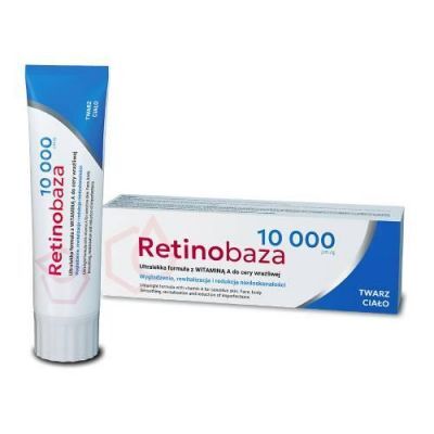Retinobaza 10 000 Ultralekka formuła kremu z witaminą A do cery wrażliwej, 30 g