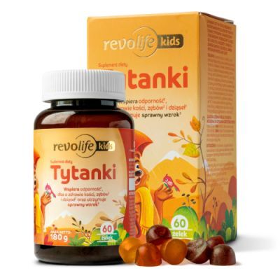 Revolife Kids Tytanki, 60 żelek bez cukru