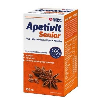 Rodzina Zdrowia Apetivit Senior syrop, 100ml KRÓTKA DATA 30.09.2026