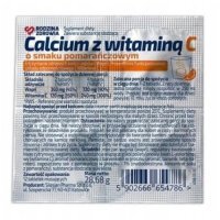 Rodzina Zdrowia Calcium z witaminą C, 12 tabletek musujących