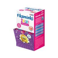 Rodzina Zdrowia Fikaminki żelki witaminowe o smaku pomarańczowym i truskawkowym, 30 szt.