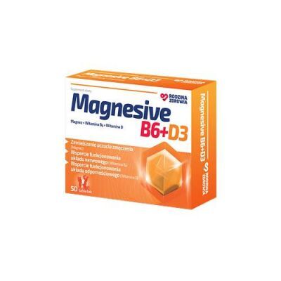 Rodzina Zdrowia Magnesive B6 + D3, 50 tabl.