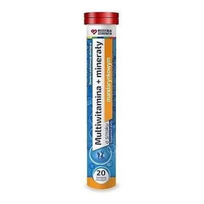 Rodzina Zdrowia MULTIWITAMINA+ MINERAŁY, 20tabl. mus.