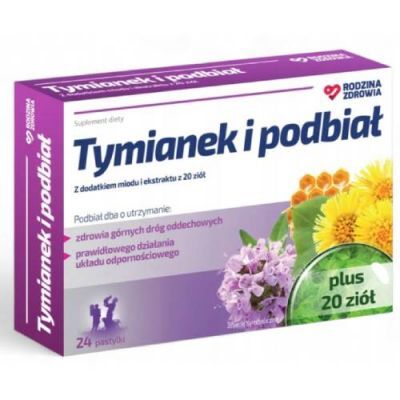 Rodzina Zdrowia Tymianek i Podbiał, 24 past. do ssania