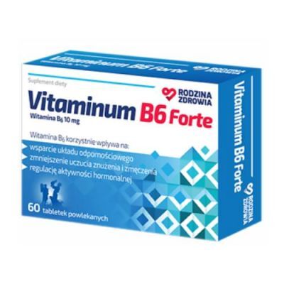 Rodzina Zdrowia Vitaminum B6 Forte, 60tabl. powl.