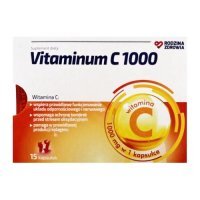 Rodzina Zdrowia Vitaminum C 1000, 15 kapsułek KRÓTKA DATA 30.11.2026