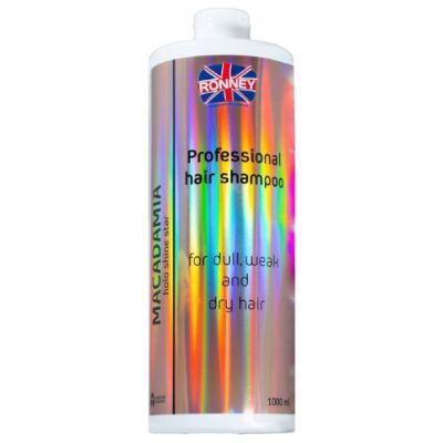 Ronney HoLo Shine Star Macadamia Szampon wzmacniający do włosów suchych i osłabionych, 1000 ml