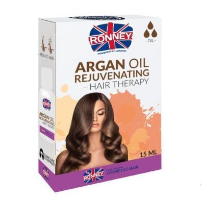 RONNEY PROFESSIONAL Argan Oil Olejek do włosów odmładzający 15 ml