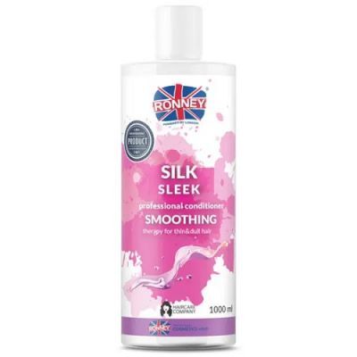 RONNEY PROFESSIONAL Smoothing Silk Skeel Odżywka wygładzająca do włosów cienkich i matowych 1L
