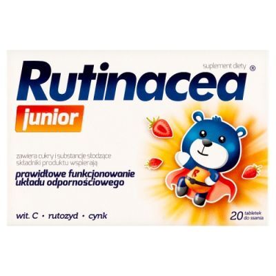 RUTINACEA JUNIOR 20 tabletek do ssania układ odpornościowy