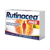 RUTINACEA MAX D3 60 tabletek, odporność, zmęczenie