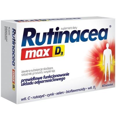 RUTINACEA MAX D3 60 tabletek, odporność, zmęczenie