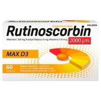 Rutinoscorbin Max D3 2000 j.m., 60 tabl.