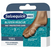 SALVEQUICK BLISTER RESCUE Plastry na palce TOES 6 sztuk