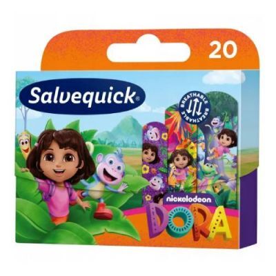 SALVEQUICK Plastry opatrunkowe dla dzieci Dora, 20 szt.