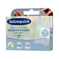 SALVEQUICK TRANSPARENT ALOE VERA plaster z efektem ochronnym 20 sztuk