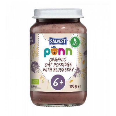 SALVEST PÕNN BIO Borówki z płatkami owsianymi, 190 g