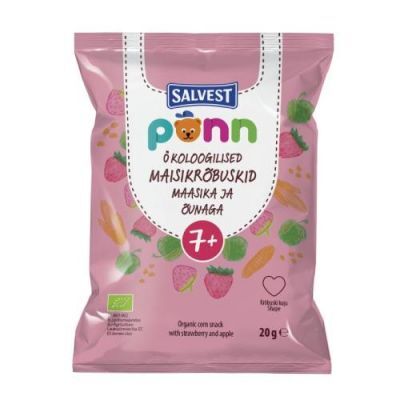 SALVEST PÕNN BIO Chrupki truskawkowe, 20 g