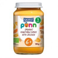 SALVEST PÕNN BIO Kurczak z puree warzywnym, 190g