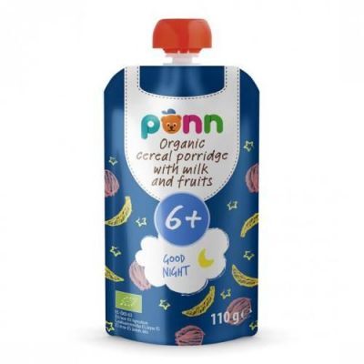 SALVEST PÕNN BIO Mleczna owsianka na dobranoc z owocami, 110g