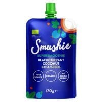 Salvest Smushie Bio Charge Boost Smoothie owocowe czarna porzeczka, kokos, nasiona chia, 170 g