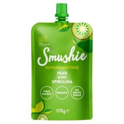 Salvest Smushie Bio Fresh Boost Smoothie owocowe gruszka, kiwi, spirulina, 170 g