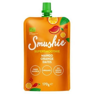Salvest Smushie Bio Tropical Boost Smoothie owocowe mango, pomarańcza, daktyle, 170 g
