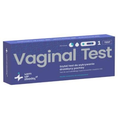SAM SIĘ ZBADAJ Vaginal Test Szybki test do wykrywania drożdżycy pochwy KRÓTKA DATA 31.12.2025