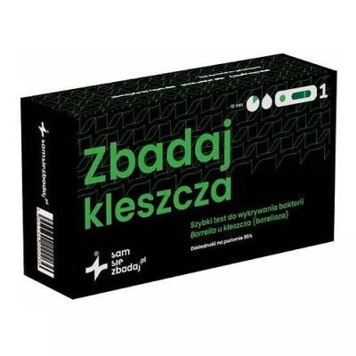Sam Się Zbadaj Zbadaj Kleszcza Szybki test do wykrywania bakterii Borrelia u kleszcza, 1 szt.