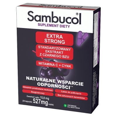 SAMBUCOL EXTRA STRONG 30 kapsułek
