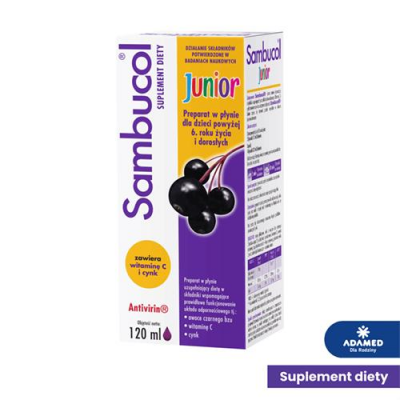 SAMBUCOL JUNIOR płyn 120 ml