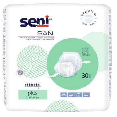 SAN SENI PLUS Pieluchy anatomiczne, 30szt.
