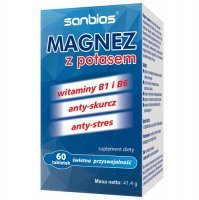 SANBIOS Magnez z Potasem 60 tabletek