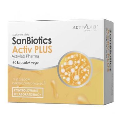 SANBIOTICS ACTIV PLUS 30 kapsułek Activlab Pharma