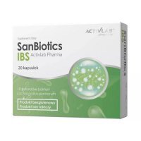 SANBIOTICS IBS 20 kapsułek Activlab Pharma DATA WAŻNOŚCI 10.10.2024