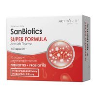 SANBIOTICS SUPER FORMULA 40 kapsułek Activlab Pharma