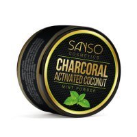 SANSO Aktywny węgiel kokosowy do wybielania zębów smak miętowy 30 g