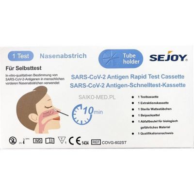 SARS-CoV-2 Antigen Rapid Test Cassette szybki test antygenowy do samokontroli DIAGNOSIS