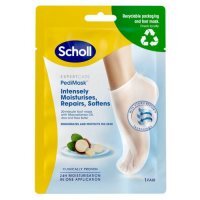 SCHOLL PEDI MASK nawilżająca maska z olejkiem makadamia 1 para skarpetek