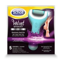 SCHOLL VELVET SMOOTH Elektryczny pilnik do stóp WET &amp; DRY z ładowarką indukcyjną