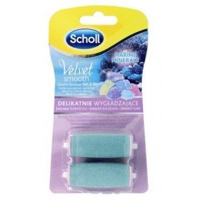 SCHOLL VELVET SMOOTH delikatnie wygładzające głowice obrotowe z minerałami morskimi