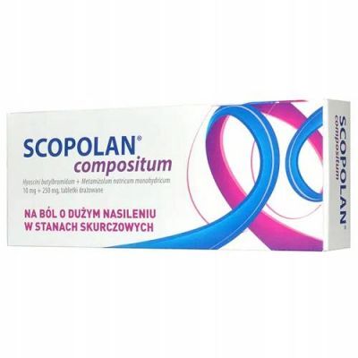 SCOPOLAN COMPOSITUM 10 tabletek drażowanych