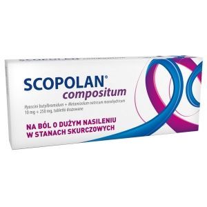 SCOPOLAN COMPOSITUM 10 tabletek drażowanych