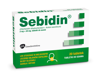 SEBIDIN 20 tabletek od ssania