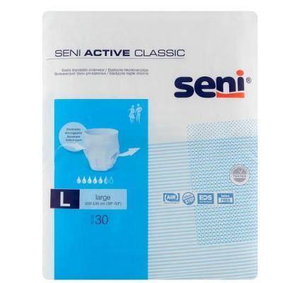 SENI ACTIVE CLASSIC Elastyczne majtki chłonne L, 30szt.