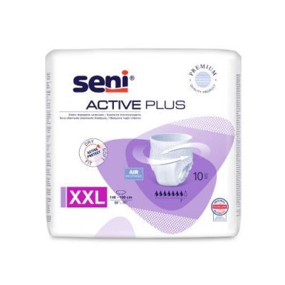SENI ACTIVE PLUS Elastyczne majtki chłonne XXL, 10 szt.