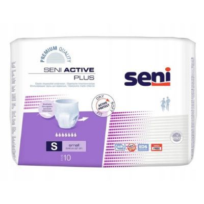 SENI ACTIVE Plus S, 10szt. - Elastyczne majtki chłonne