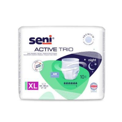 SENI ACTIVE TRIO X-LARGE Elastyczne majtki chłonne, 10 szt.